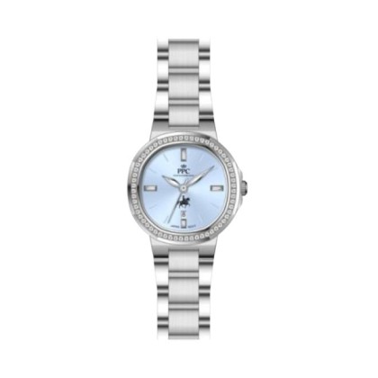 Paris Polo Club PPC-FD10-SL-BU Date Function Bracelet Strap Women Watch